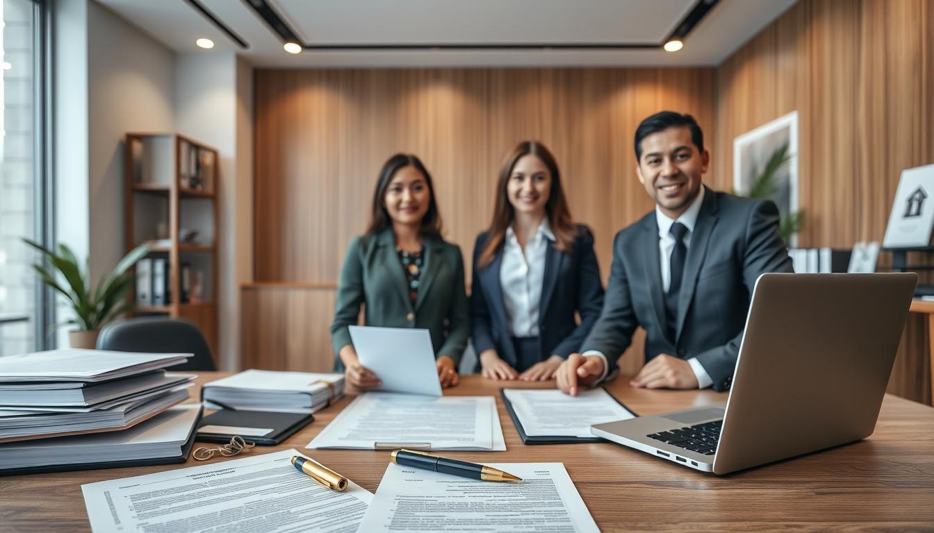 Real estate ownership transfer documents and closing confirmation